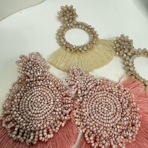 Elegant Beaded Fringe Earrings
